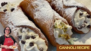 Cannoli Recipe  Cannoli Siciliani  How to make Cannoli at home [upl. by Katuscha461]