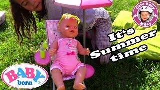 BABY BORN Summertime Set  PUPPENAUSSTATTUNG  SOMMERSET  Kinderkanal [upl. by Shaner]