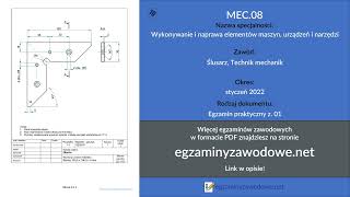 Egzamin zawodowy praktyczny z 01 MEC08 styczeń 2022 [upl. by Thorfinn]