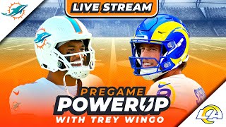 LIVE LOS ANGELES RAMS VS MIAMI DOLPHINS  MONDAY NIGHT FOOTBALL PREVIEW  Pregame PowerUp 🏈 [upl. by Colp]