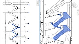 Revit 2018 New Feature  Multistory Stairs [upl. by Holihs571]