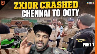 Zx10r Accident 😭 SUPERBIKES RIDE TO OOTY  Cherry Vlogs [upl. by Reaht]