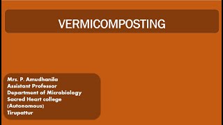 VERMICOMPOSTINGVERMITECHNOLOGYMETHODS OF VERMICOMPOSTING [upl. by Arba]