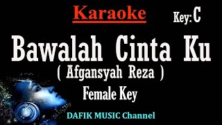 Bawalah Cintaku Karaoke Afgansyah Reza Nada wanita Cewek Female key C [upl. by Zalea]