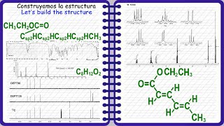 Practica RMN 3 EE24hexadienoato de etilo Aprende RMN conmigo [upl. by Nniuq414]