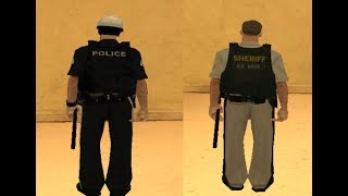 Chalecos Tacticos de Policia y SheriffTactical Vest Police amp Sheriff GTASA [upl. by Dennet]