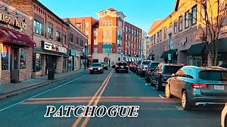 4K🇺🇸 PATCHOGUE New York  Driving PATCHOGUE village ♥️ [upl. by Stig]