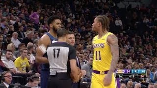 Michael Beasley Tells Ref He Wants To Fight KarlAnthony Towns And They Both Received Technicals [upl. by Niotna]