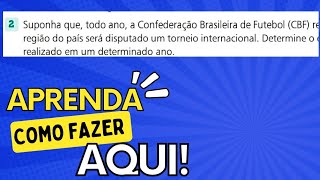 𝐀𝐔𝐋𝐀 𝟐 PROBABILIDADE EXERCÍCIOS  Suponha que todo ano a Confederação Brasileira de Fute [upl. by Gereron130]