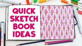 Easy Sketchbook Ideas that take Less than 30 Minutes [upl. by Thaddaus227]