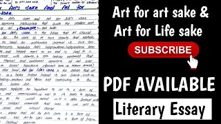 Art for Art’s Sake and Art for Life’s Sake [upl. by Jess]