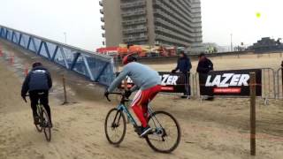 Vande Lanotte valt op parcours BK veldrijden [upl. by Russi]