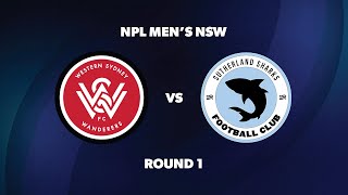 NPL Men’s NSW Round 1 Western Sydney Wanderers FC v Sutherland Sharks FC [upl. by Laeno]