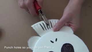 How to make a paper plate skeleton [upl. by Airliah]