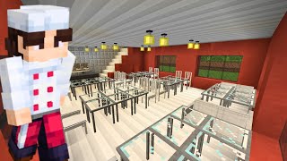 RESTAURANTE CHIQUE NO MINECRAFT [upl. by Odracir]