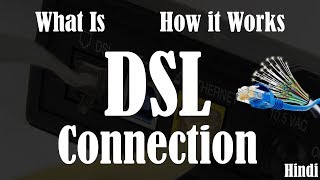 Hindi What is DSL Internet  How does DSL internet works  Types of Internet Connection [upl. by Aeynod]