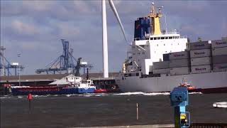 HELLAS REEFER 21062018 Departing Tilbury Thames Shipping by RAS [upl. by Einuj]