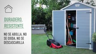 Keter Manor 6x8 Outdoor Garden Storage Shed ES [upl. by Skiba]