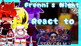 FNIA react to FNAF song  FNC x Gacha  Stay calm  enjoy the video [upl. by Cointon]