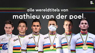 Zes om te zien bekijk de zes wereldtitels veldrijden van Mathieu van der Poel [upl. by Ylremik944]