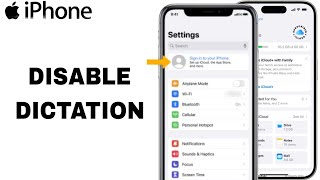 How To Disable Dictation On iPhone Settings [upl. by Irovi]