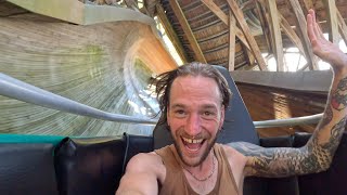 FLYING TURNS WORLDS ONLY WOODEN TRACKLESS ROLLERCOASTER FIRST TIME REACTION ONRIDE POV 5K [upl. by Cattima]