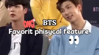 BTS Favorit phisycal feature on theirself BTS RM JinSuga JHope Jimin V Jungkook bangtanot7 [upl. by Darla100]