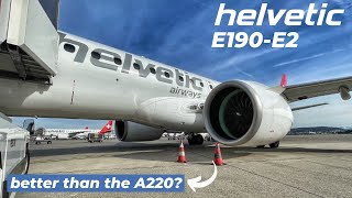 Helvetics FIRST Embraer E190E2  Trip Report ZRHBUD  Scenic Flight  Takeoff to Landing 4K [upl. by Eimile]