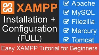 XAMPP Full Tutorial Apache  MySQL  Filezilla  Tomcat  Mercury update Nov 2018 [upl. by Odille728]