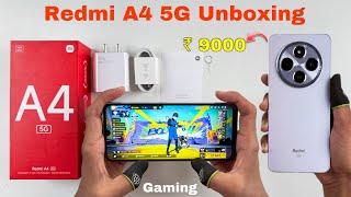 Redmi A4 5G unboxing and gaming test  120Hz Refresh Rate Snapdragon® 4s Gen 2 Processor [upl. by Pritchard]