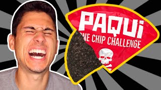 I Ate The WORLDS HOTTEST CHIP One Chip Challenge [upl. by Yelena591]