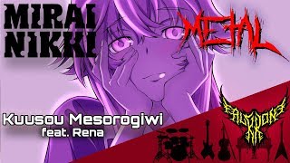 Mirai Nikki OP1  Kuusou Mesorogiwi feat Rena 【Intense Symphonic Metal Cover】 [upl. by Ahsemrac]