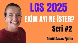 LGS 2025  EKİM AYI NE İSTER lgs lgs2025 [upl. by Eirret]