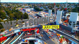 Westconnex Rozelle interchange July 2022 also The Bays Metro Site Sydney Australia [upl. by Toomin]