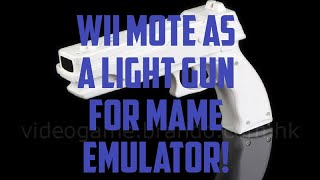 Convert Wii Mote to a Light Gun using Dolphin Bar for MAME Emulator Tutorial  Gameplay [upl. by Larrad888]