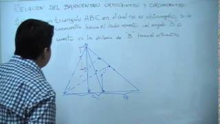 Relación del baricentro ortocentro y circuncentro [upl. by Judon595]