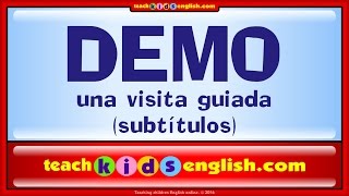 Aprender inglés para niños pequeños con wwwteachkidsenglishcom Curso premiado [upl. by Adnamas]