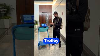 Airport లో దీన్ని Try చేయండి  Smart Trolley In Hyderabad Airport  Prasadtechintelugu [upl. by Kilan]