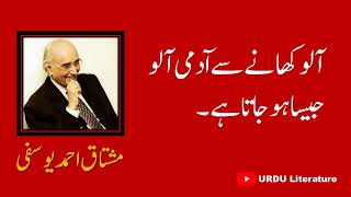 Mushtaq Ahmed Yousufi Funny lines  Part 15  Tanz o Mazah [upl. by Ongun705]