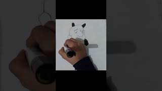 Panda drawing with letter BAnvi girl [upl. by Temple734]