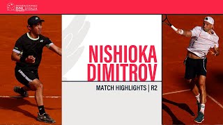 Grigor Dimitrov  Yoshihito Nishioka  ROME R64  Match Highlights IBI24 [upl. by Naillimixam996]