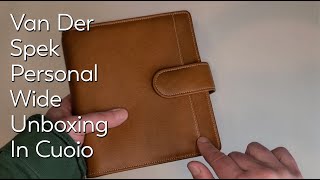 VDS Van Der Spek Personal Wide Unboxing  6208 Cuoio with Poussiere Stitching [upl. by Boorman]