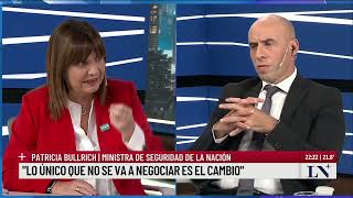 Patricia Bullrich mano a mano con Esteban Trebucq quotQuieren que el Gobierno fracasequot [upl. by Guise]