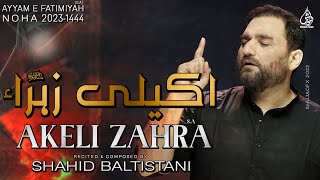 Ayyam e Fatmiyah Noha 2023  Akeli Zahra  Shahid Baltistani  Noha Bibi Fatima Zahra [upl. by Akinak549]