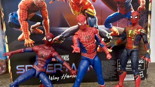 3 Pack SpiderMan No Way Home  Marvel Legends Review em português [upl. by Nonnah136]