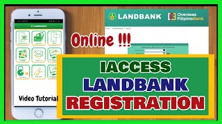 Iaccess Landbank Online Registration How to Enroll to Landbank  Computer and Cellphone [upl. by Bridie]