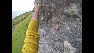 Climbing Harmonic convergence 6A in Garron point  Northern Ireland [upl. by Dever313]