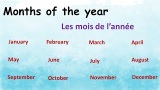 Les mois de lannée et les saisons 🔴 Months of the year and seasons [upl. by Loggia]