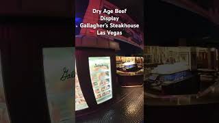 Dry Age Beef Display at Gallagher’s Steakhouse New York New York Hotel Las Vegas [upl. by Angelita]