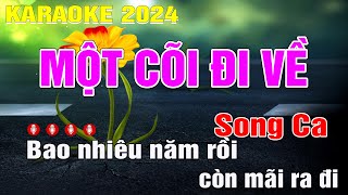 Một Cõi Đi Về Karaoke Song Ca Dm Nhạc Sống  Trung Hiếu [upl. by Alehcim]